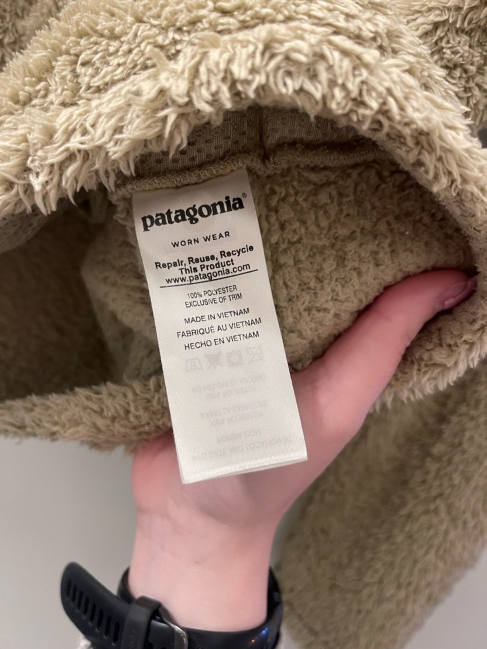 Patagonia Cozy Fleece Quarter-Zip Pullover - Beige - Picture 5 of 5